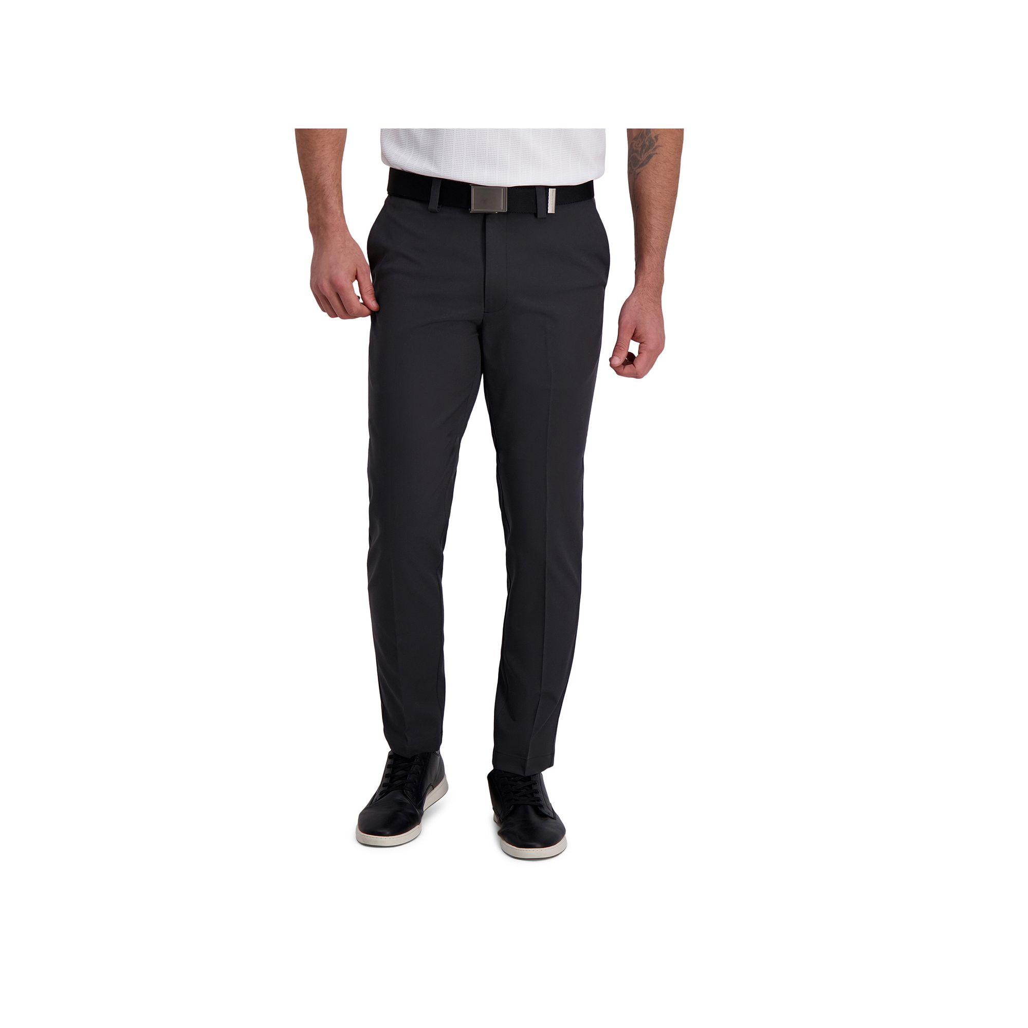 Mens Haggar® Cool Right® Performance Flex Slim-Fit Flat-Front Pants, Siz