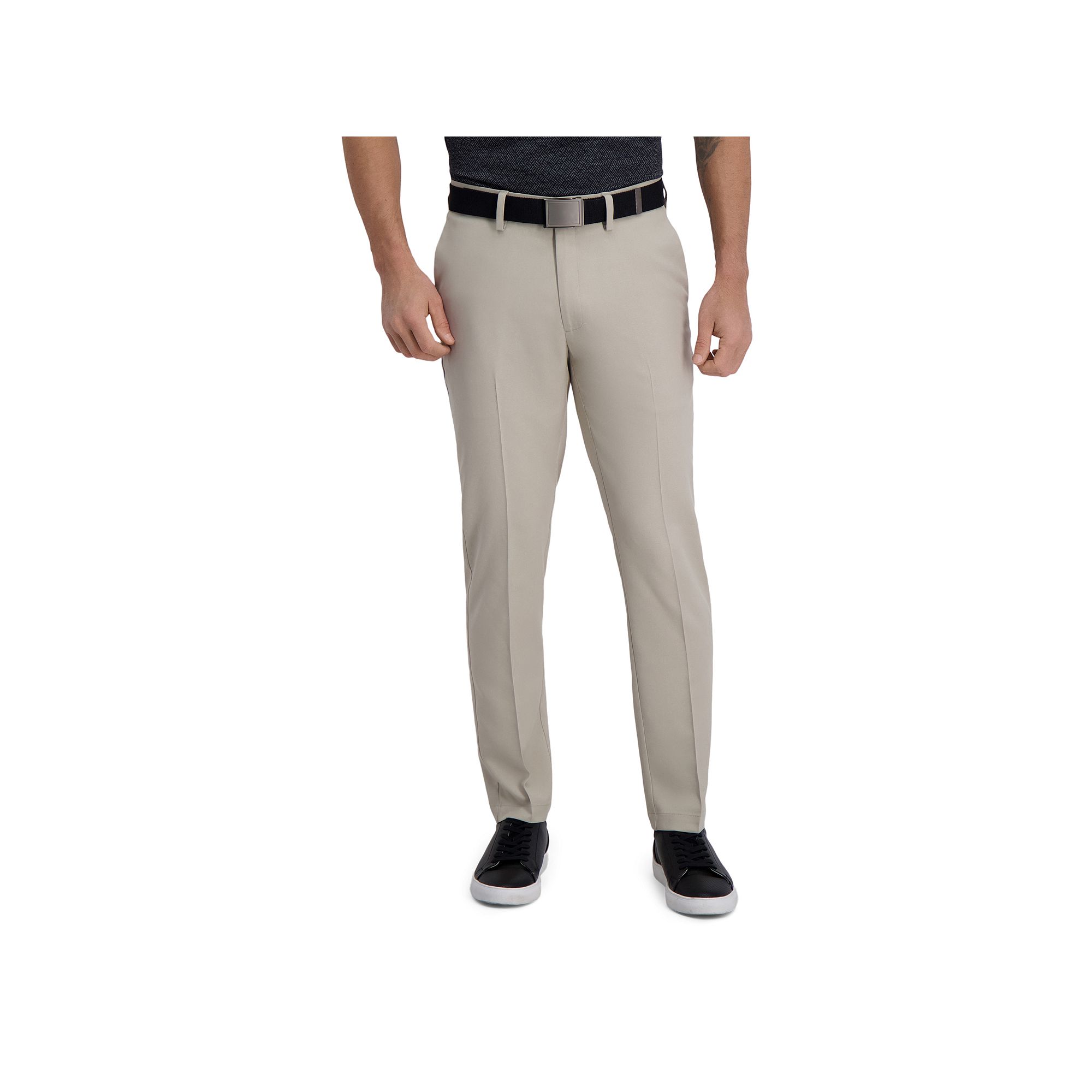 Mens Haggar® Cool Right® Performance Flex Slim-Fit Flat-Front Pants, Siz