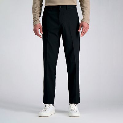 mens haggar active series straight fit dress pants Haggar 4-Way Stretch Dress Pants, Flat Front in Light Grey main image 1