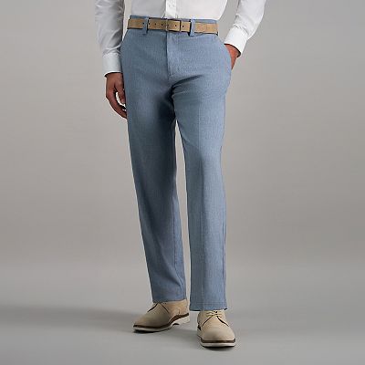slim fit dress slacks Shop Haggar Beige Cotton Blend Pants
