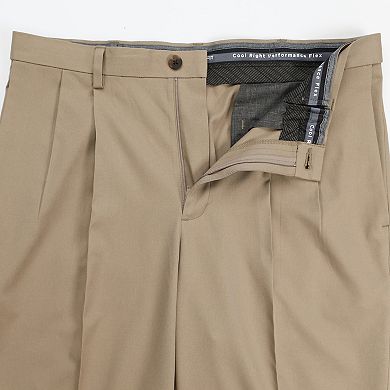 Men's Haggar® Cool Right® Performance Flex Classic-Fit Pleated Pants