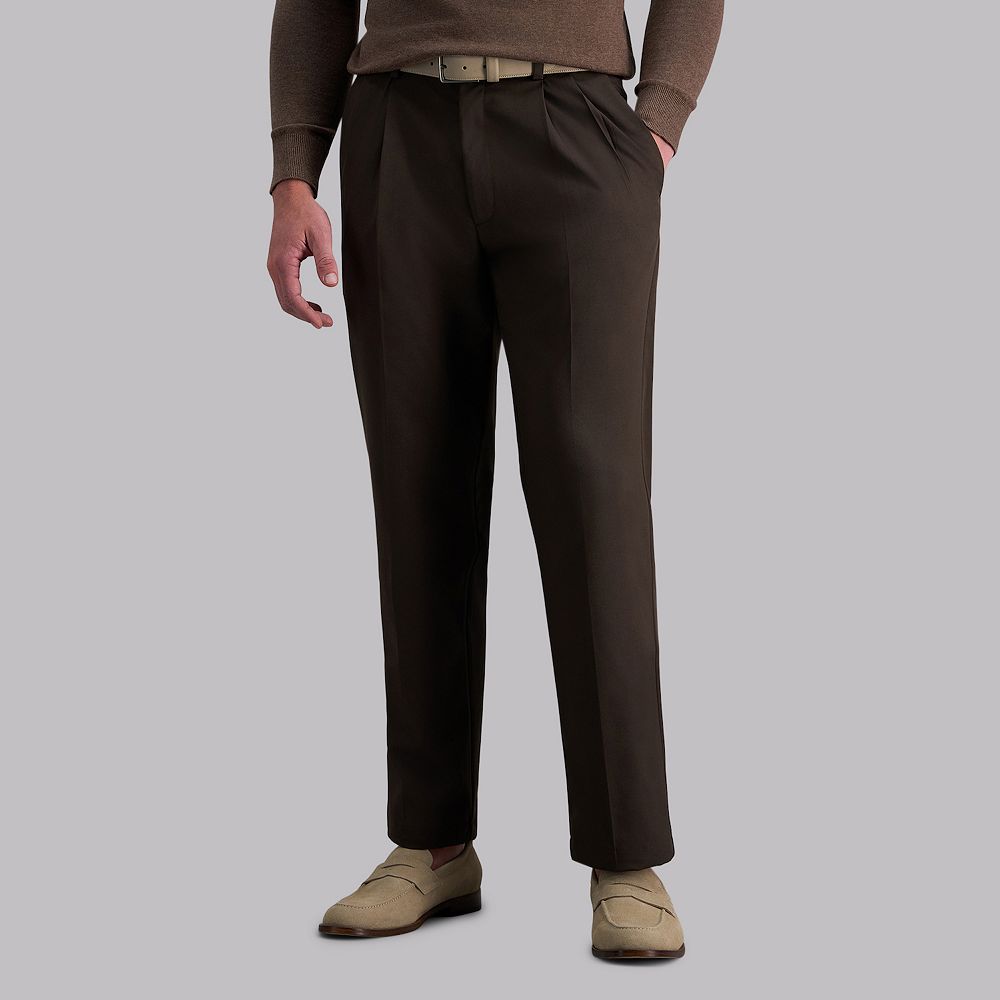 Men's Haggar® Cool Right® Performance Flex Classic-Fit Pleated Pants