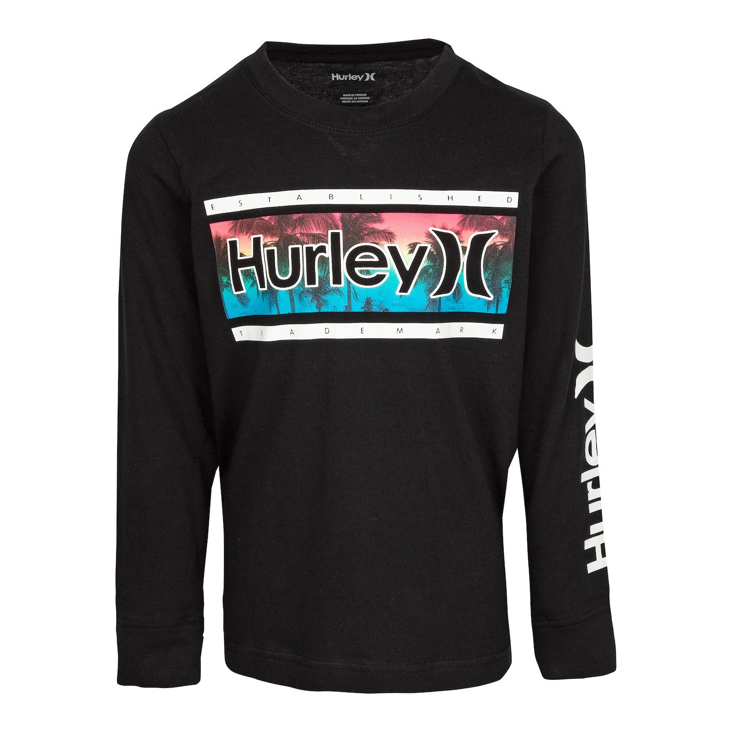 hurley baseball tee