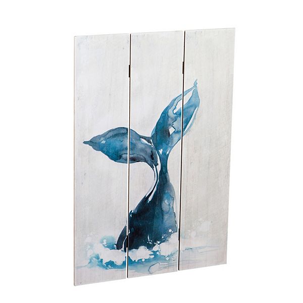 Cape Craftsmen Whale Tail Wood Wall Art