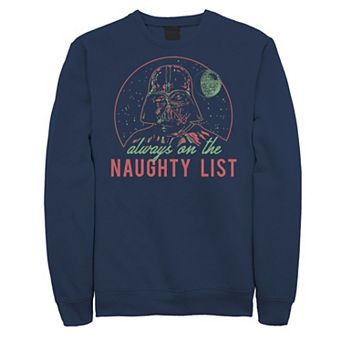 Juniors' Star Wars Darth Vader Naughty List Painting Fleece Sweatshirt