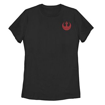 Juniors' Star Wars Rebellion Red Logo Tee