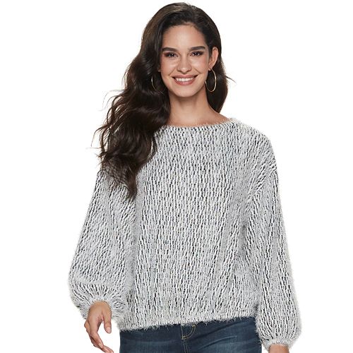 Women's Jennifer Lopez Balloon-Sleeve Sweatshirt