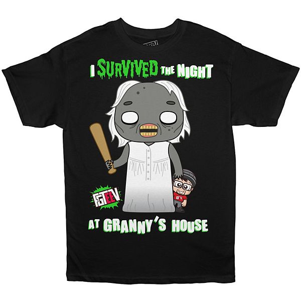 Boys 8 20 Fgteev Granny S House Graphic Tee - roblox granny halloween codes