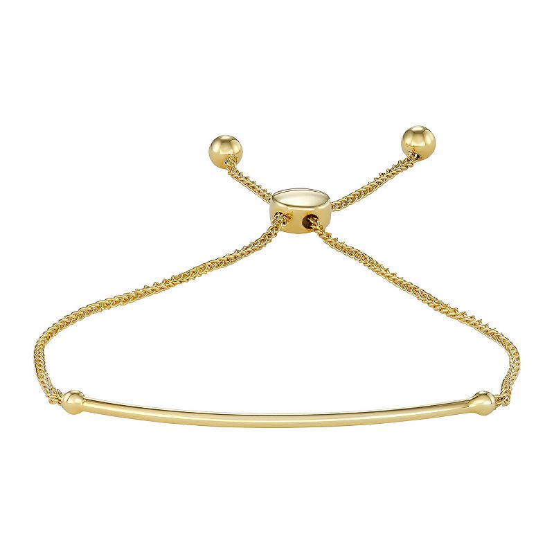 50975346 10K Gold Adjustable Lariat Bar Bracelet, Womens, S sku 50975346