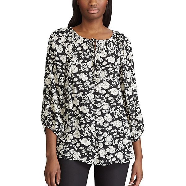 Women's Chaps Floral Peasant Top