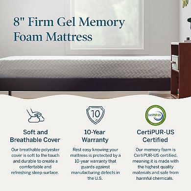 Lucid Dream Collection 8-in. Memory Foam Mattress