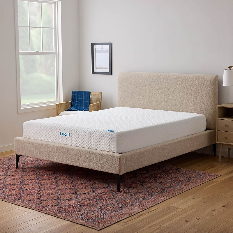 Lucid Dream Collection 10-in. Memory Foam Mattress, Size: Twin XL, White