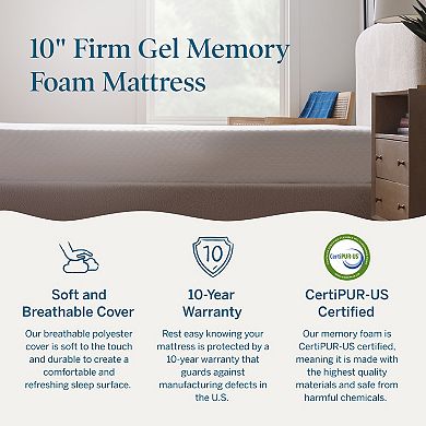 Lucid Dream Collection 10-in. Memory Foam Mattress