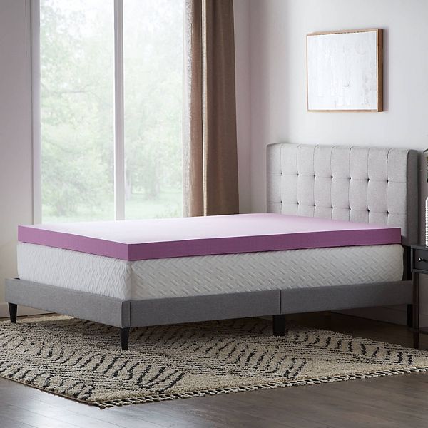 Lucid Dream Collection 4in. in Lavender Mattress Topper