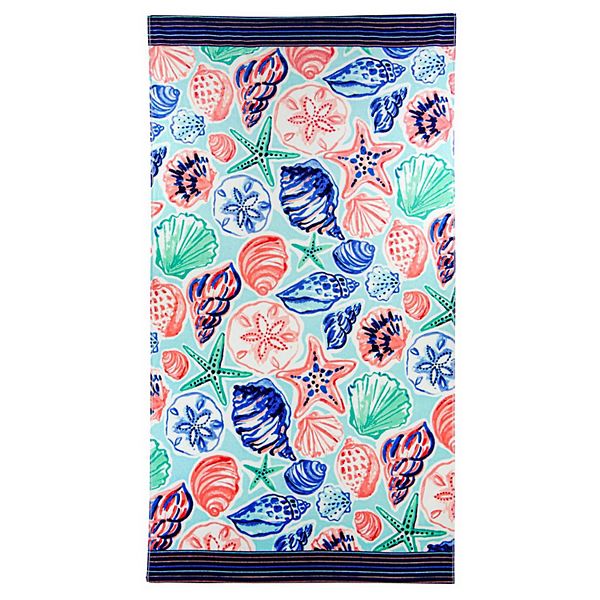 Celebrate Summer Together Shell Beach Towel