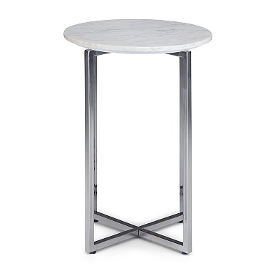 Simpli Home Marsden Contemporary Metal Accent Side Table