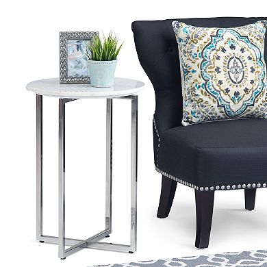 Simpli Home Marsden Contemporary Metal Accent Side Table