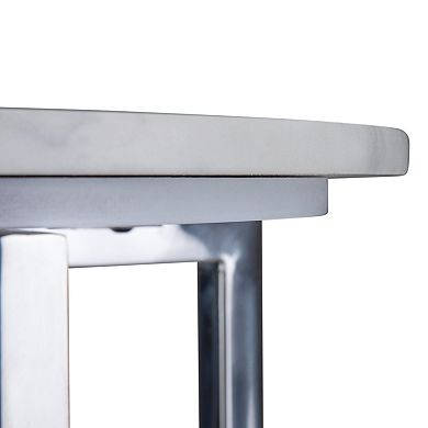 Simpli Home Marsden Contemporary Metal Accent Side Table