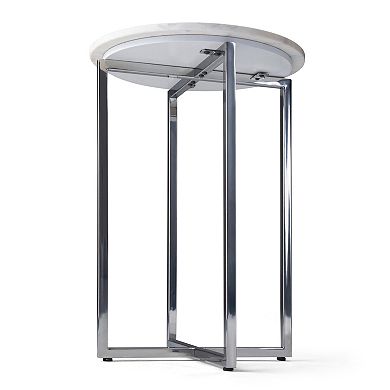 Simpli Home Marsden Contemporary Metal Accent Side Table