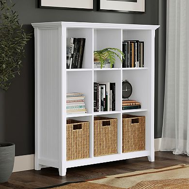 Simpli Home Acadian Rustic 9-Cube Storage Cabinet