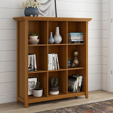 Simpli Home Acadian Rustic 9-Cube Storage Cabinet