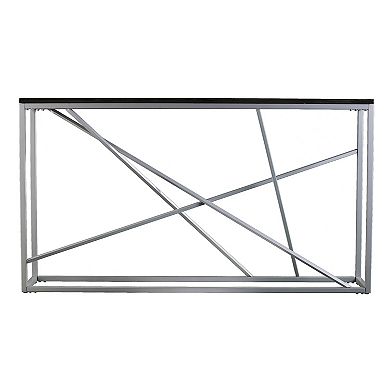 Southern Enterprises Arendal Faux Stone Skinny Console Table