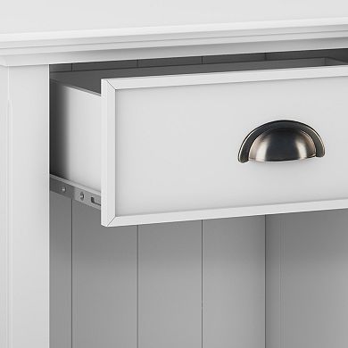 Simpli Home Acadian Rustic Bedside Nightstand Table