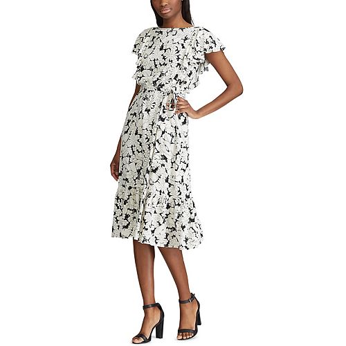 Women's Chaps Floral Fit & Flare Midi Dress