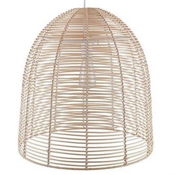 Southern Enterprises Formosa Rattan Pendant Lamp