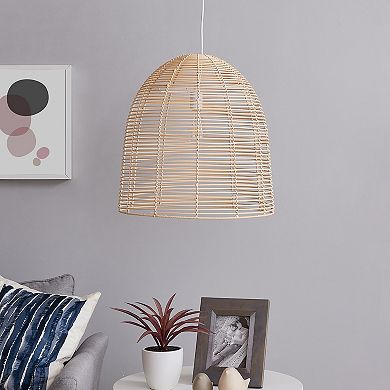 Southern Enterprises Formosa Rattan Pendant Lamp