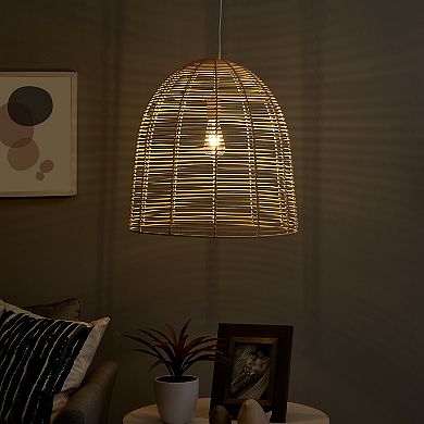 Southern Enterprises Formosa Rattan Pendant Lamp