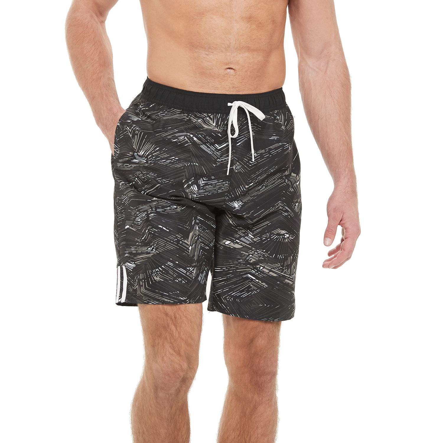 adidas california swim shorts black