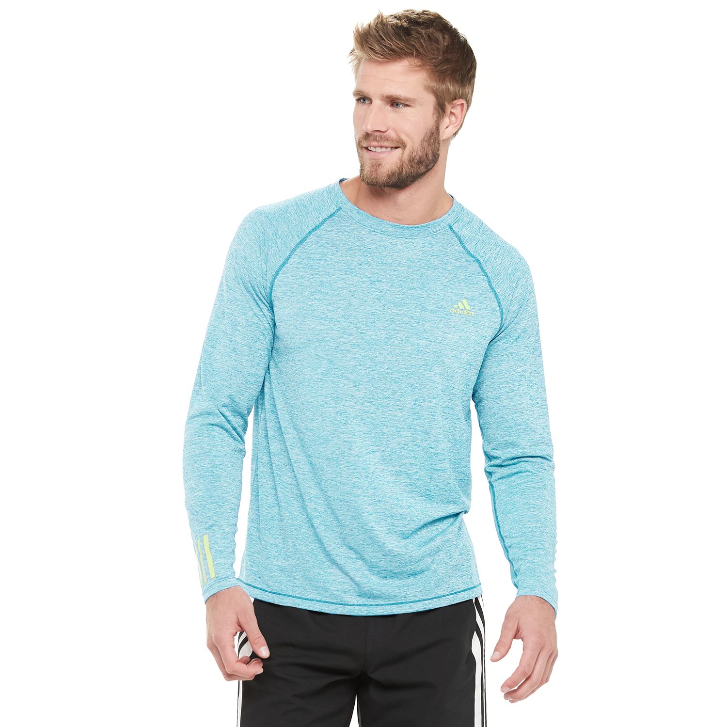 men's adidas rash guard swim tee