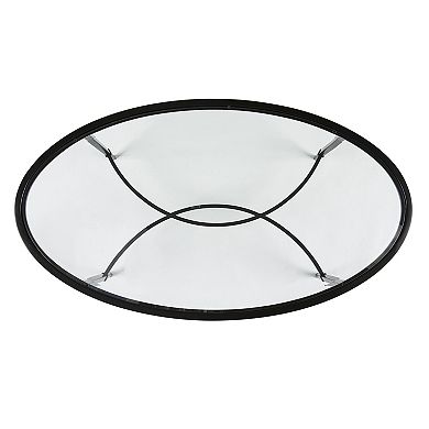 Southern Enterprises Quinton Oval Coffee Table
