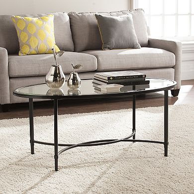 Southern Enterprises Quinton Oval Coffee Table