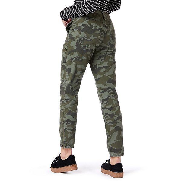 mens camo twill joggers