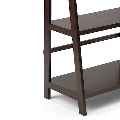 Simpli Home Acadian Rustic Wood Bookcase