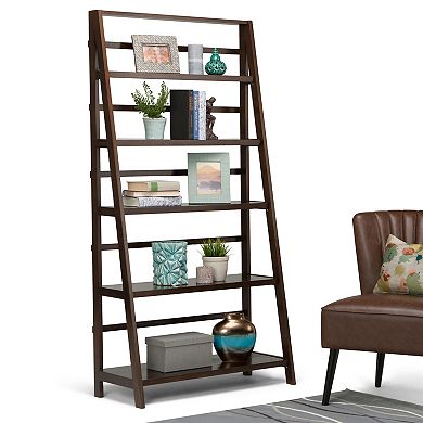 Simpli Home Acadian Rustic Wood Bookcase