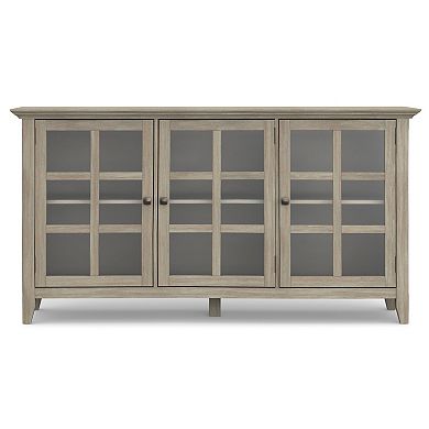 Simpli Home Acadian Rustic Storage Cabinet