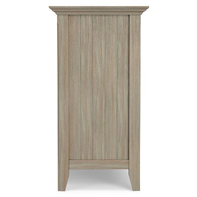 Simpli Home Acadian Rustic Storage Cabinet