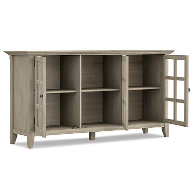 Simpli Home Acadian Rustic Storage Cabinet