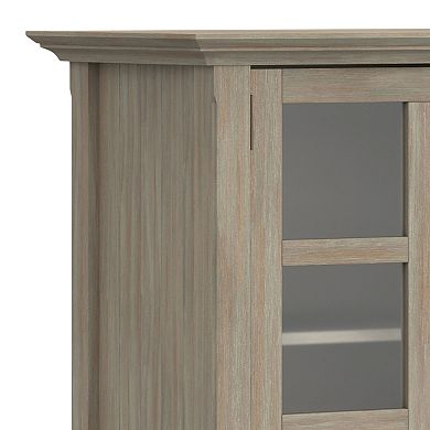 Simpli Home Acadian Rustic Storage Cabinet