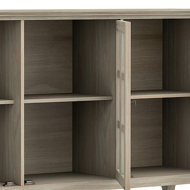 Simpli Home Acadian Rustic Storage Cabinet