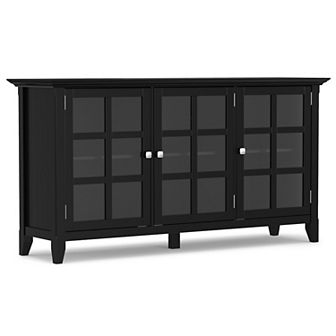 Simpli Home Acadian Rustic Storage Cabinet