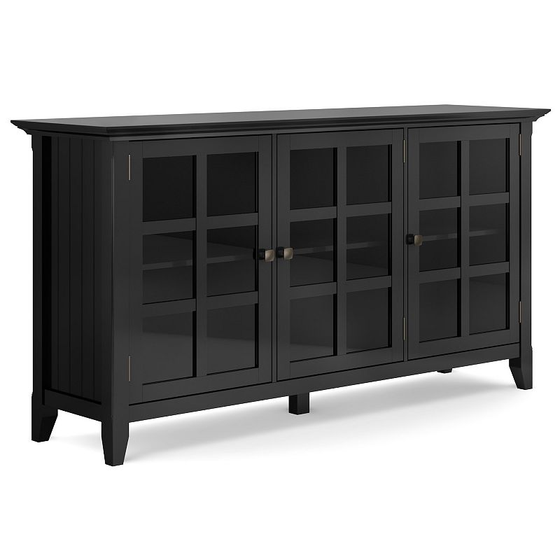 Simpli Home Acadian Storage Cabinet, Black