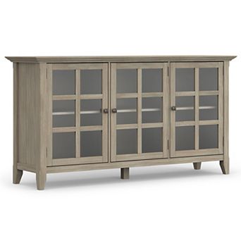Simpli Home Acadian Rustic Storage Cabinet