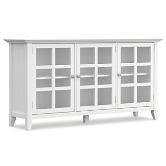 Simpli Home Acadian Rustic Storage Cabinet