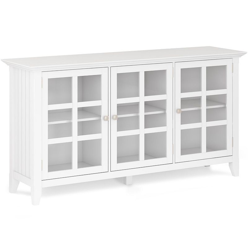 Simpli Home Acadian Storage Cabinet, White