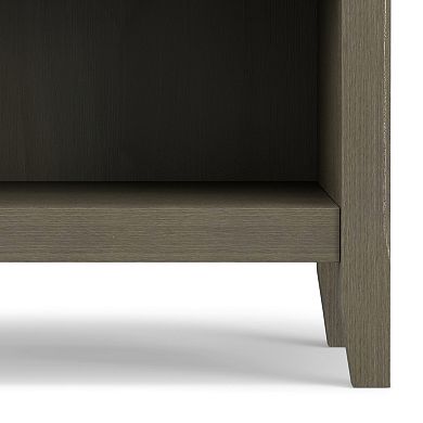 Simpli Home Amherst Traditional Bedside Nightstand Table