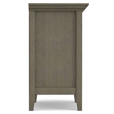 Simpli Home Amherst Traditional Bedside Nightstand Table